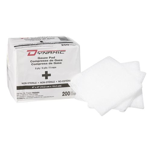 Dynamic Gauze Sponge, Pad, 4" L x 4" W, Medical Device Class 1 Seaboard Timber Mart