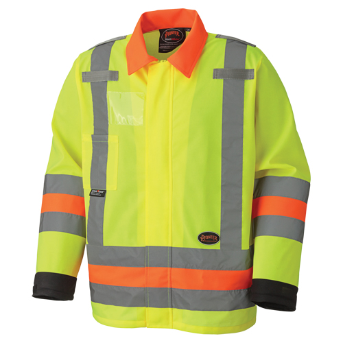 6007 Veste de s&eacute;curit&eacute; routi&egrave;re respirante, Polyester, Jaune lime haute visibilit&eacute;, T-petit Seaboard Timber Mart