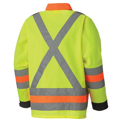 6007 Veste de s&eacute;curit&eacute; routi&egrave;re respirante, Polyester, Jaune lime haute visibilit&eacute;, T-petit Seaboard Timber Mart