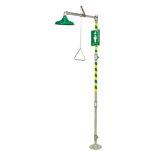 Floor Mount Drench Shower, Pedestal Seaboard Timber Mart