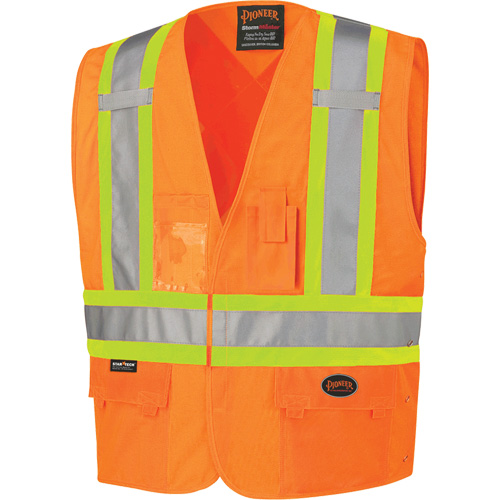 134 Veste de s&eacute;curit&eacute;, Orange haute visibilit&eacute;, Grand/T-Grand, Polyester Seaboard Timber Mart