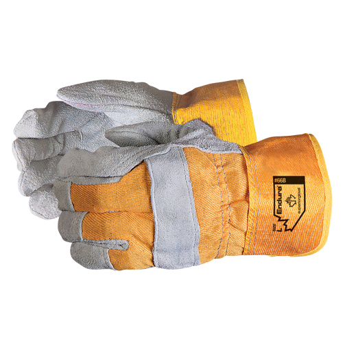 Endura&reg; Fitters Gloves, 2X-Large, Split Leather Palm, Cotton Inner Lining Seaboard Timber Mart