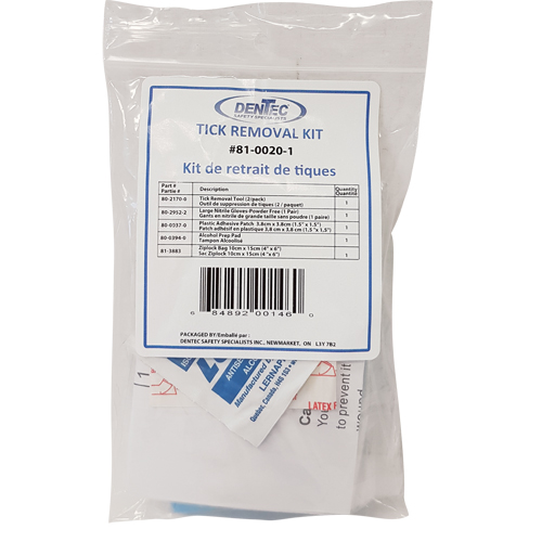 Ensemble de s&eacute;curit&eacute; contre les tiques, Dispositif m&eacute;dical Classe 1, Portefeuille Seaboard Timber Mart