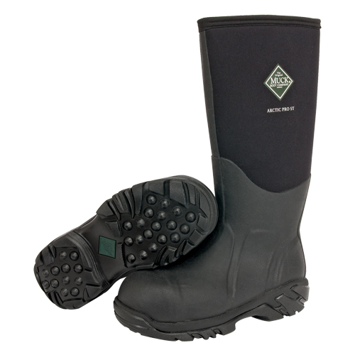 Arctic Pro Extreme Conditions Work Boot, Rubber, Steel Toe, Size 8, Puncture Resistant Sole Seaboard Timber Mart