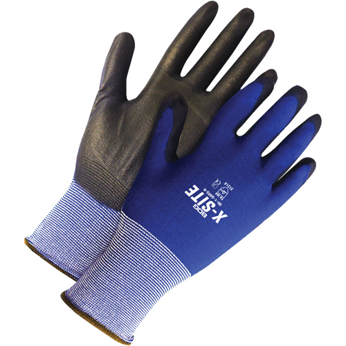 Coated Synthetic Gloves, 7, Polyurethane Coating, 13 Gauge, Nylon Shell Seaboard Timber Mart