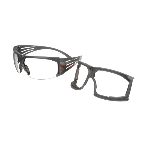 Lunettes de s&eacute;curit&eacute; avec joint s&eacute;rie 600 SecureFit, Lentille Gris/Int&eacute;rieur/ext&eacute;rieur, Antibu&eacute;e, ANSI Z87+/R&eacute;pond ou surpasse la norme CSA Z94.3 Seaboard Timber Mart