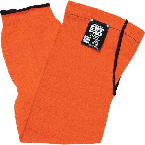 Memphis&reg; Sleeves With Thumb Hole, Kevlar&reg;, 18", ASTM ANSI Level A5, Orange Seaboard Timber Mart