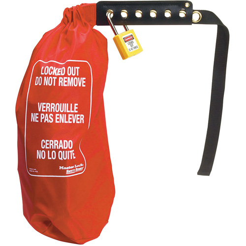 Sac de cadenassage &eacute;lectrique pour prise surdimensionn&eacute;e & contr&ocirc;le de palan, Type Prise Seaboard Timber Mart