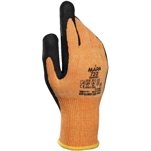Gants isothermes r&eacute;sistant &agrave; la coupe TempDex 720, Taille 7, Rev&ecirc;tement Nitrile, Enveloppe en Aramide, ASTM ANSI niveau A2/EN 388 niveau 3/EN 388 niveau B Seaboard Timber Mart