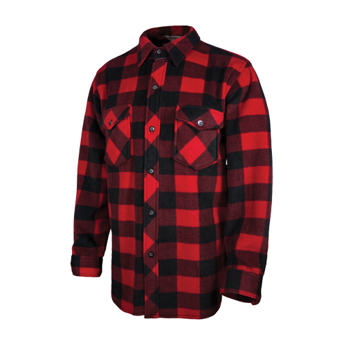 Chemise &agrave; carreaux en molleton solaire, Hommes, Grand, Rouge Seaboard Timber Mart