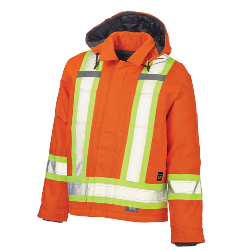 Safety Jacket, High Visibility Orange, Large Seaboard Timber Mart