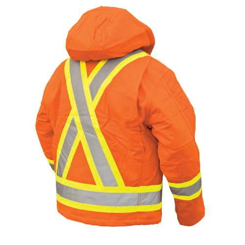Safety Jacket, High Visibility Orange, Large Seaboard Timber Mart