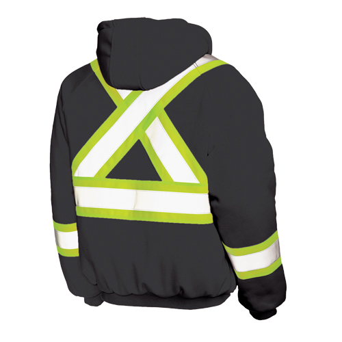Insulated Safety Hoodie, Polyester, Large, Black Seaboard Timber Mart