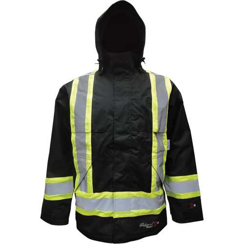 Manteau isol&eacute;, Polyester/Polyur&eacute;thane, Noir, Petit Seaboard Timber Mart