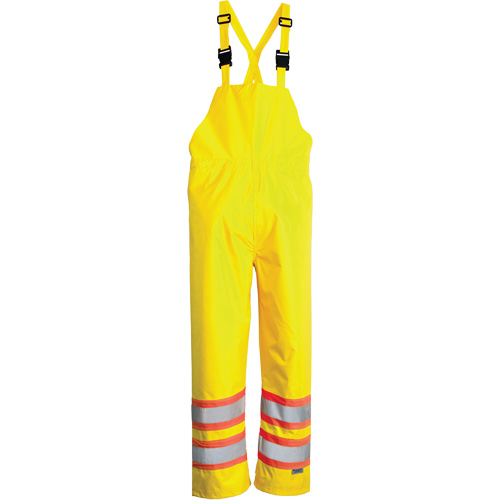 Open Road&reg; Bib Pants, Polyester, Small, High Visibility Lime-Yellow Seaboard Timber Mart