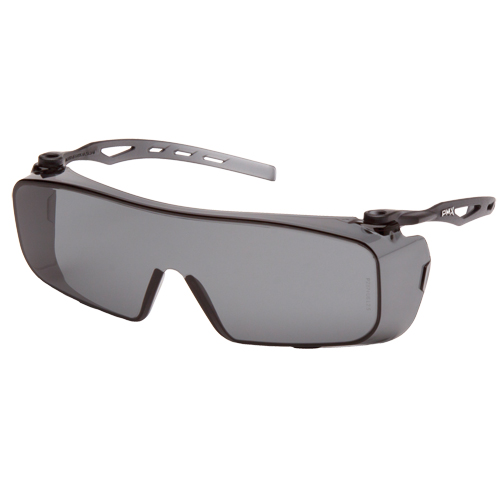 Cappture OTG Safety Glasses, Grey/Smoke Lens, Anti-Fog, ANSI Z87+/Meets/Exceeds CSA Z94.3 Seaboard Timber Mart