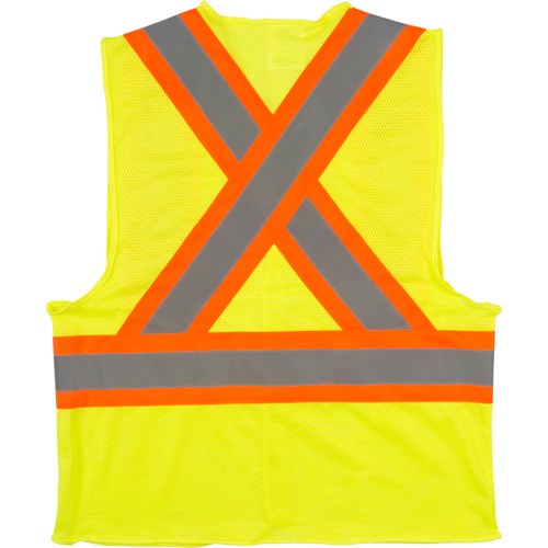 Veste de s&eacute;curit&eacute; pour la circulation, Jaune lime haute visibilit&eacute;, Moyen, Polyester Seaboard Timber Mart