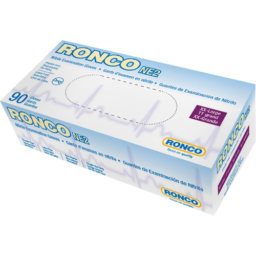 Disposable Gloves, 2X-Large, Nitrile, 4-mil, Powder-Free, Blue Seaboard Timber Mart