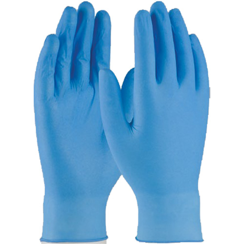 Disposable Gloves, 2X-Large, Nitrile, 4-mil, Powder-Free, Blue Seaboard Timber Mart