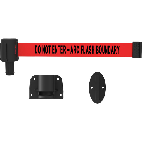 Syst&egrave;me de montage mural pour barri&egrave;re PLUS, Plastique, Fixation par vis, 15', Ruban Rouge Seaboard Timber Mart