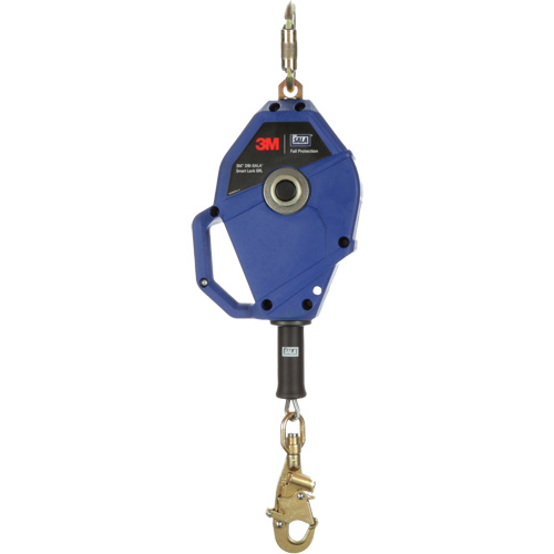 Cordage de s&eacute;curit&eacute; autor&eacute;tractable avec verrouillage intelligent, 20', Acier galvanis&eacute;, Pivotant Seaboard Timber Mart