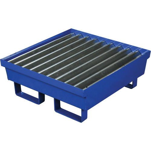 Palette de confinement des d&eacute;versements en acier, Capacit&eacute; de d&eacute;versement 17 gal. US, 27" x 25,75" x 6" Seaboard Timber Mart