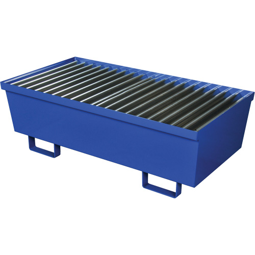 Palette de confinement des d&eacute;versements en acier, Capacit&eacute; de d&eacute;versement 74 gal. US, 27" x 51,25" x 13" Seaboard Timber Mart
