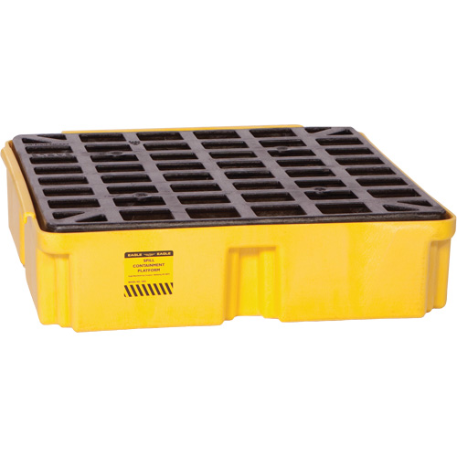 Modular Spill Platform, 15 US gal. Spill Capacity, 26" x 26.25" x 6.5" Seaboard Timber Mart