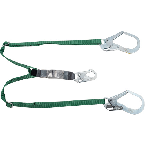 V-Series Lanyard, 6', Rebar Hook Center, Snap Hook Leg Ends, Polyester Seaboard Timber Mart