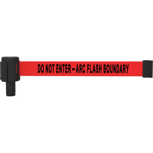 Cassette de banni&egrave;re PLUS, Do Not Enter - Arc Flash Boundary, 15', Ruban Rouge Seaboard Timber Mart