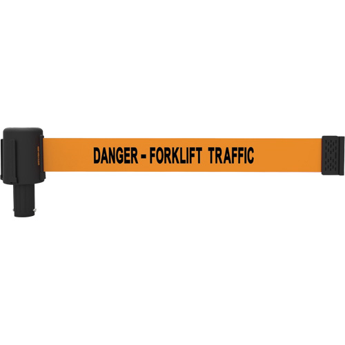 PLUS Banner Cassettes, Danger - Forklift Traffic, 15', Orange Tape Seaboard Timber Mart