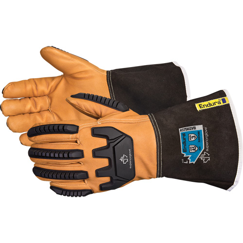 Gants de conducteur antichocs Endura, Petit, Paume en Cuir fleur de ch&egrave;vre, Kevlar Seaboard Timber Mart