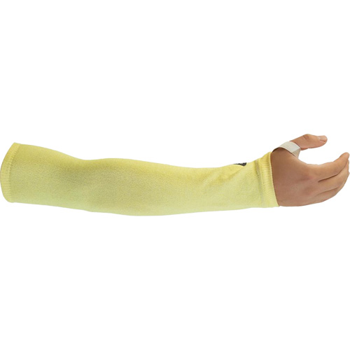 Cut-Resistant Sleeves, Kevlar&reg;, 14", ASTM ANSI Level A4, Yellow Seaboard Timber Mart