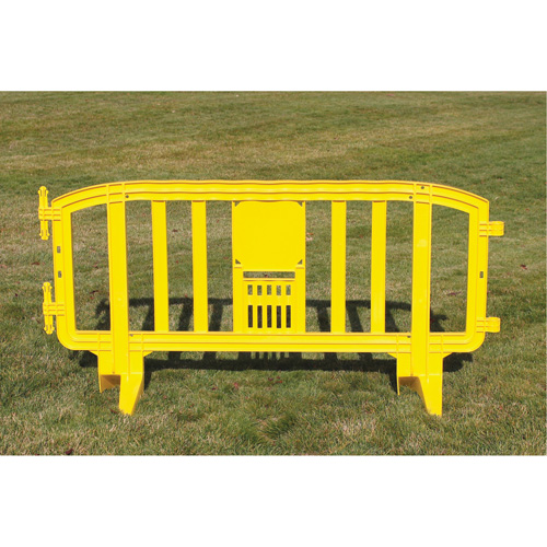 Movit Barricade, Interlocking, 78" L x 39" H, Yellow Seaboard Timber Mart