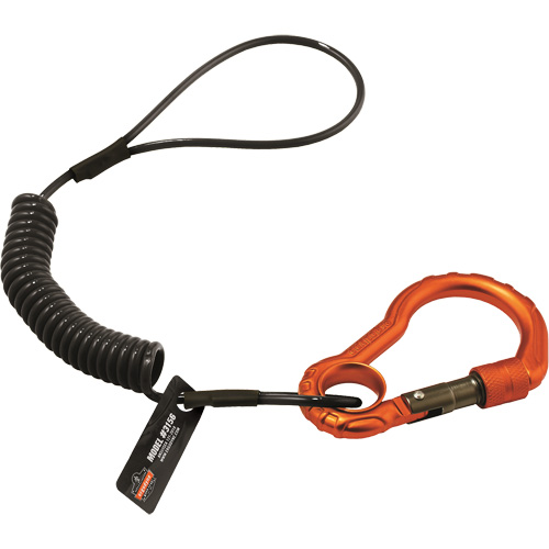 Longe porte-outils Squids 3156, Spirale, Mousqueton/boucle Seaboard Timber Mart