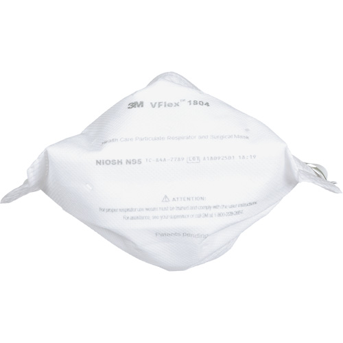 Respirateur et masque chirurgical VFlex contre les particules en sant&eacute;, N95, Certifi&eacute; NIOSH Seaboard Timber Mart