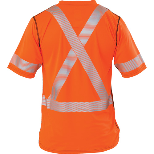 T-shirt &agrave; manches courtes haute visibilit&eacute; Polartec Power Grid, Polyester, 4T-Grand, Orange Seaboard Timber Mart