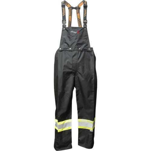 Pantalons &agrave; bavette ignifug&eacute;s Journeyman, Petit, Noir Seaboard Timber Mart