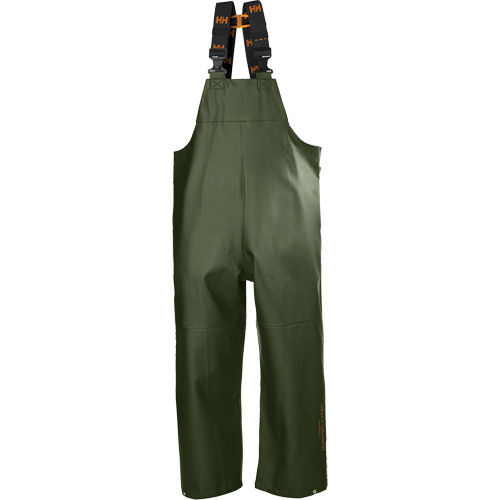 Gale Rain Bib Pants, Large, Polyester, Green Seaboard Timber Mart
