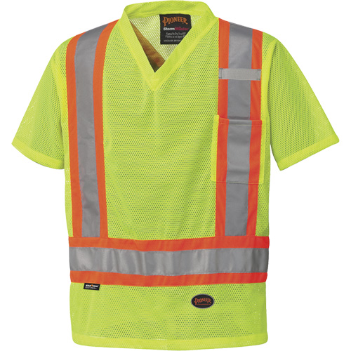 5997 T-shirt de s&eacute;curit&eacute; &agrave; haute visibilit&eacute;, Polyester, Petit, Jaune lime haute visibilit&eacute; Seaboard Timber Mart