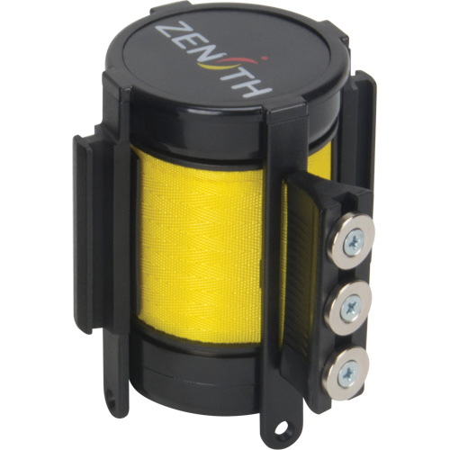 Magnetic Tape Cassette for Build-Your-Own Crowd Control Barrier, 12', Yellow Tape Seaboard Timber Mart