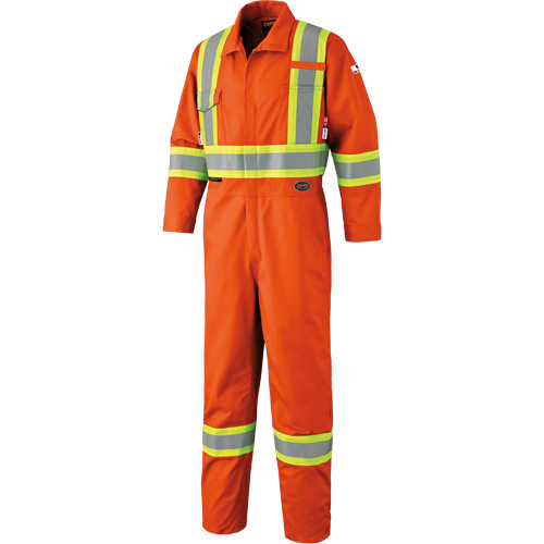 7705 FR-Tech&reg; High Visibility Coveralls, Size 36, Orange Seaboard Timber Mart