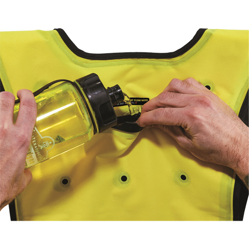 Chill-Its&reg; 6687 Economy Dry Evaporative Cooling Vest, Large/X-Large, High Visibility Lime-Yellow Seaboard Timber Mart