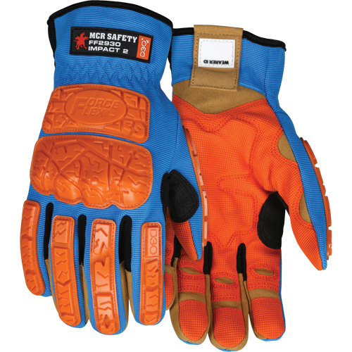 Forceflex&reg; Impact Gloves, Medium, Synthetic Palm, Slip-On Cuff Seaboard Timber Mart