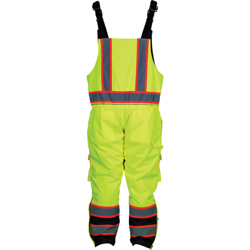 Insulated Overalls, Polyester/Polyurethane, Small, High Visibility Lime-Yellow Seaboard Timber Mart
