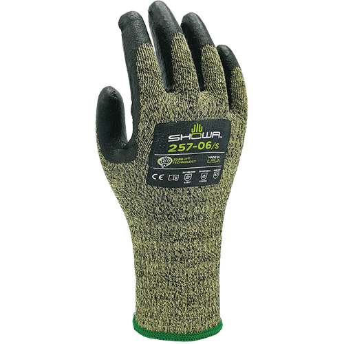 Gants r&eacute;sistants aux coupures 257, Taille T-Grand/9, Calibre 13, Rev&ecirc;tement Mousse de nitrile, Enveloppe en Acier inoxydable, ANSI/ISEA 105 niveau 7/EN 388 niveau F Seaboard Timber Mart