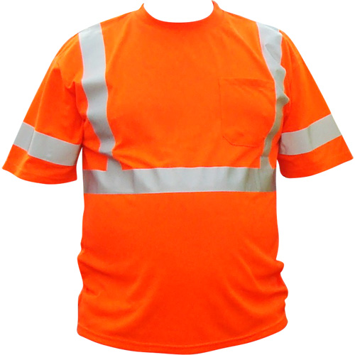 Chemise &agrave; manche courte haute visibilit&eacute;, Coton, 2T-Grand, Orange haute visibilit&eacute; Seaboard Timber Mart