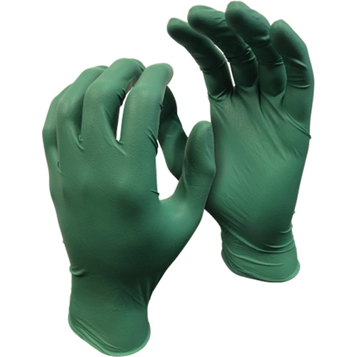 5559PF Green Monkey Gloves, Small, Nitrile, 4-mil, Powder-Free, Green Seaboard Timber Mart