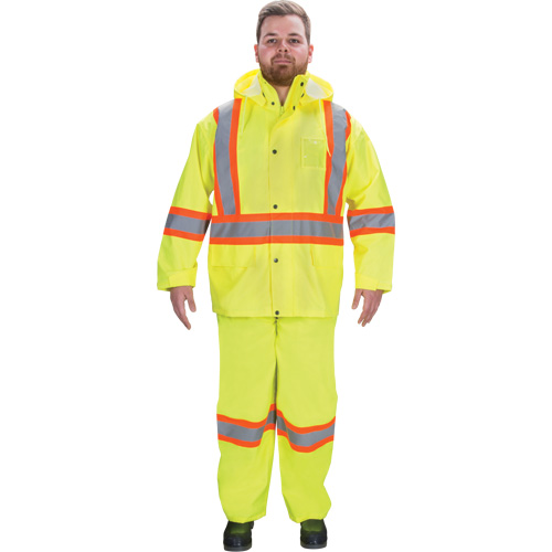 RZ1000 Rain Suit, Polyester, Small, High Visibility Lime-Yellow Seaboard Timber Mart