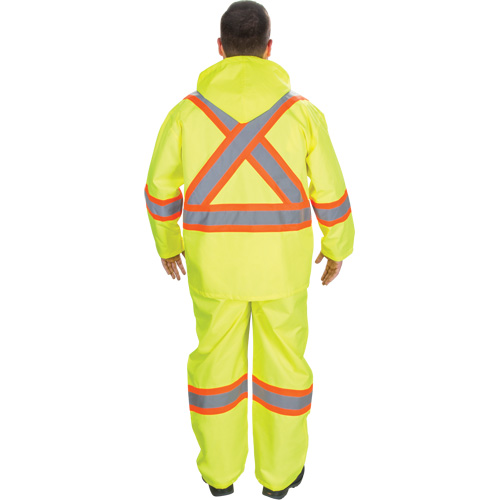 RZ1000 Rain Suit, Polyester, Small, High Visibility Lime-Yellow Seaboard Timber Mart